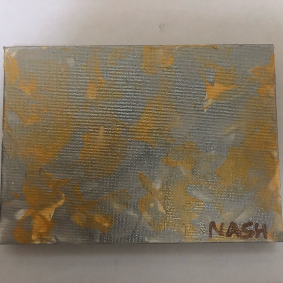 Original 5”x7” acrylic on canvas: “Precious Metals” - Picture 1 of 2